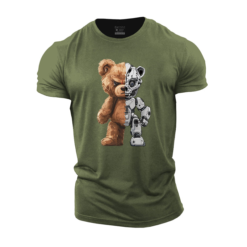 Mechanical Bear Cotton T-Shirt