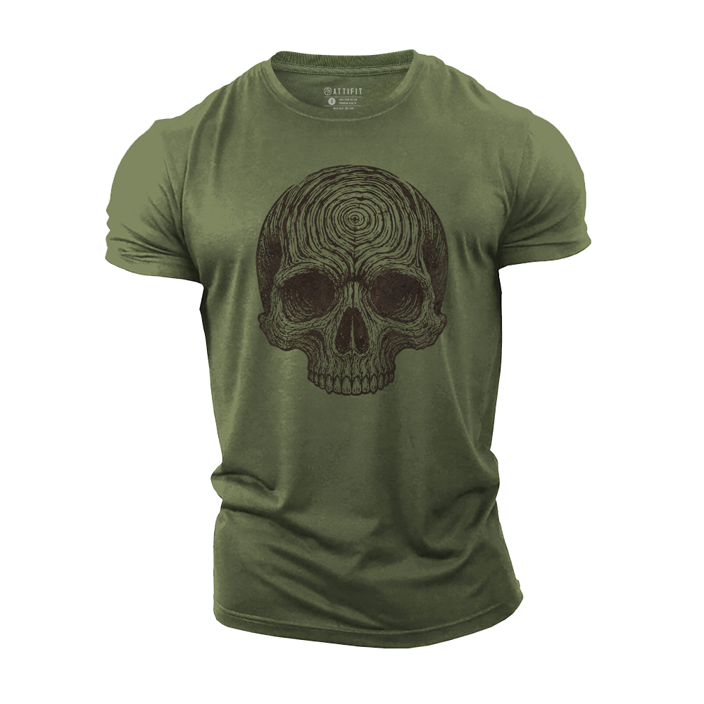 Time Makes Skull Cotton T-Shirt