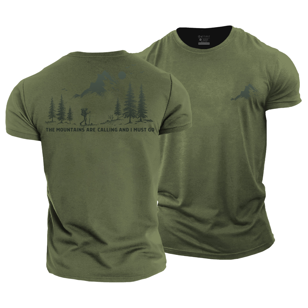The Mountains Are Calling Cotton T-Shirt