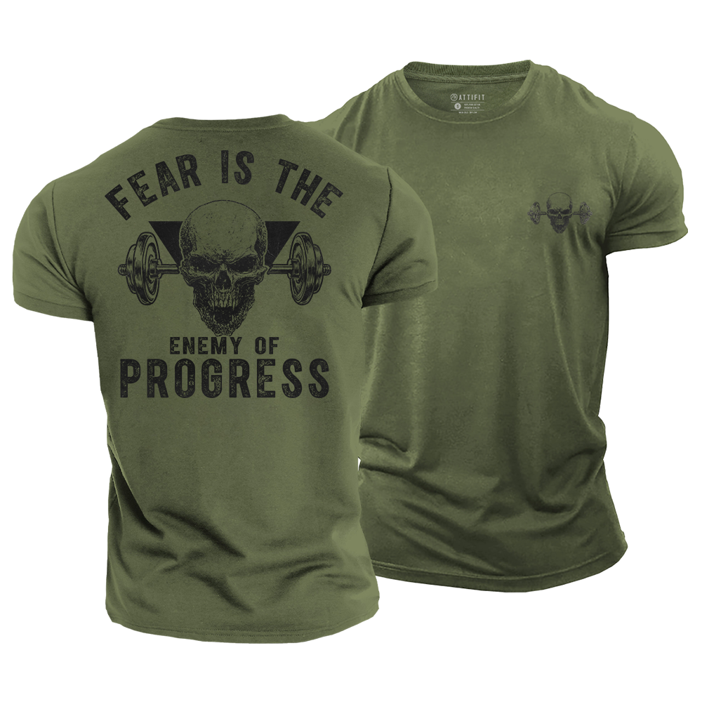 Fear Is the Enemy of Progress Cotton T-Shirt