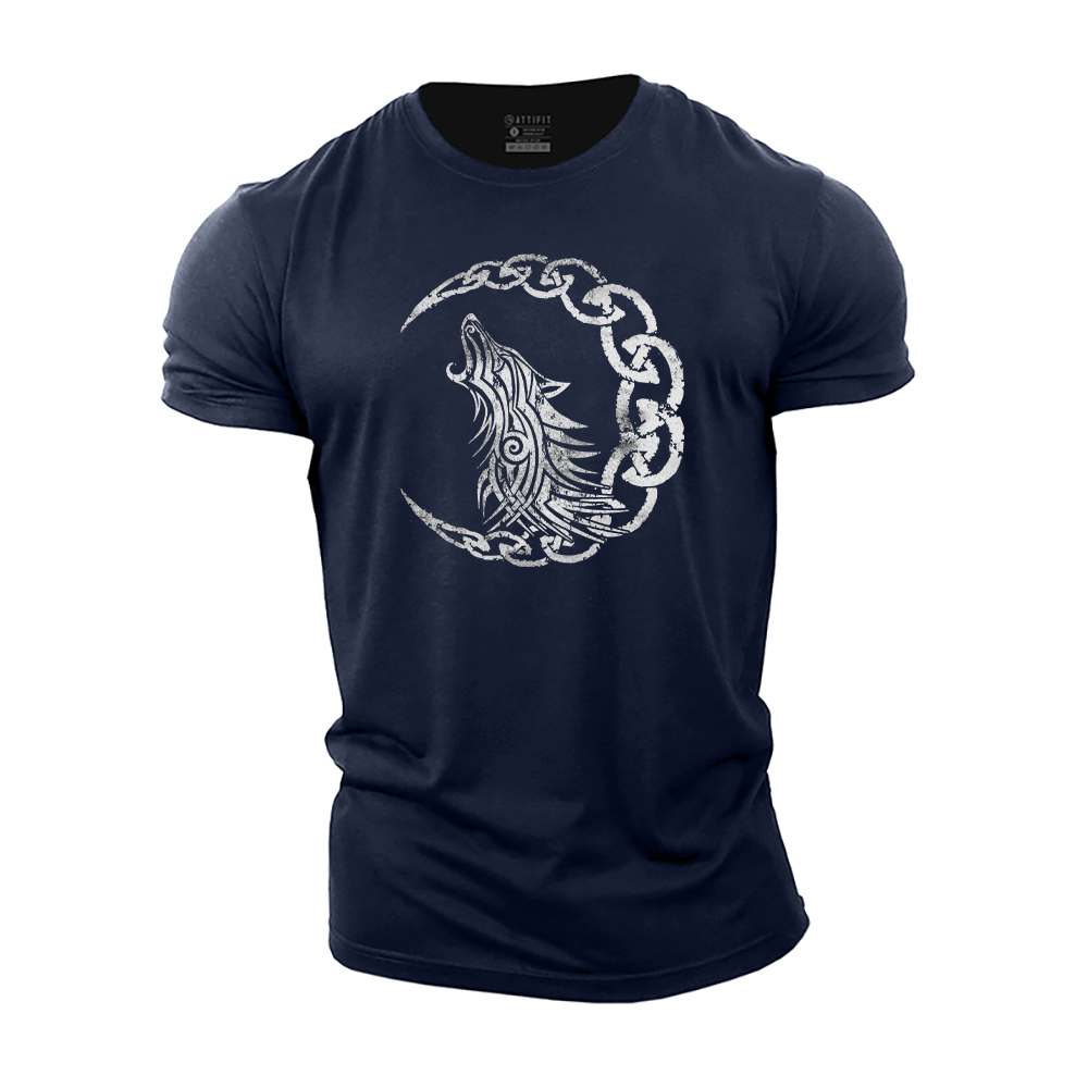 Viking Wolf Cotton T-Shirt