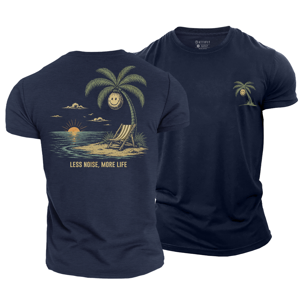 Less Noise More Life Cotton T-Shirt