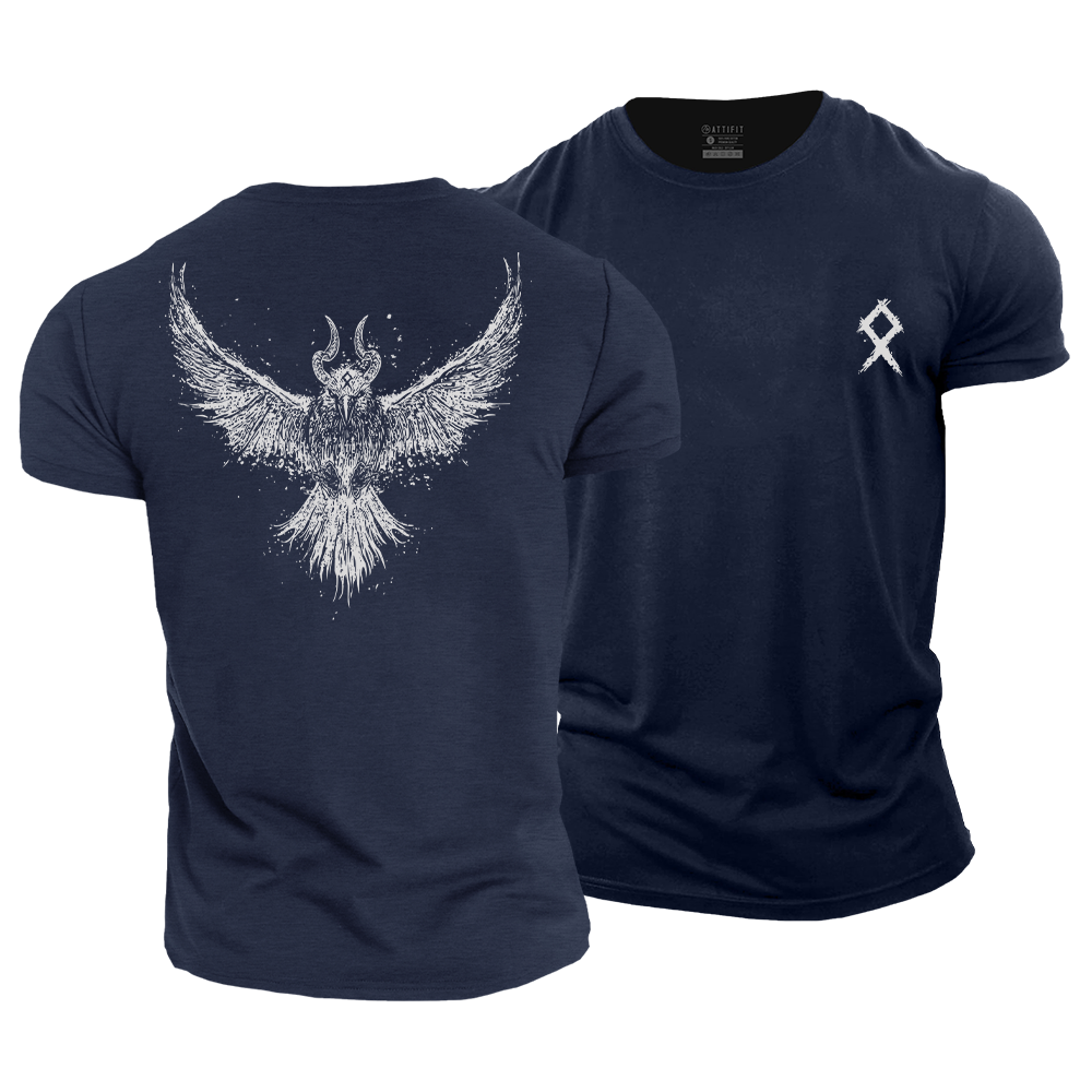 Viking Raven Cotton T-Shirt