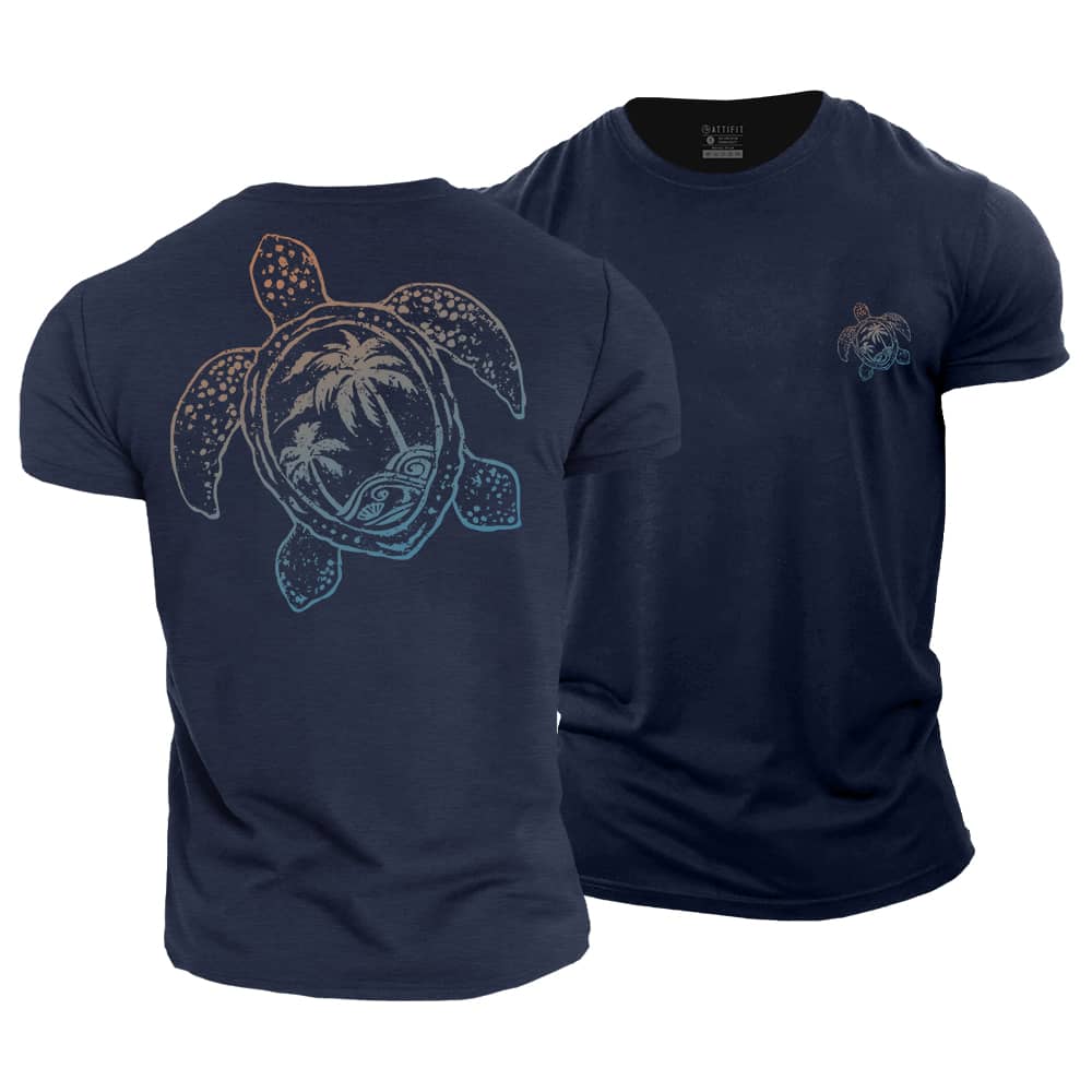 Turtle Palm Cotton T-Shirt