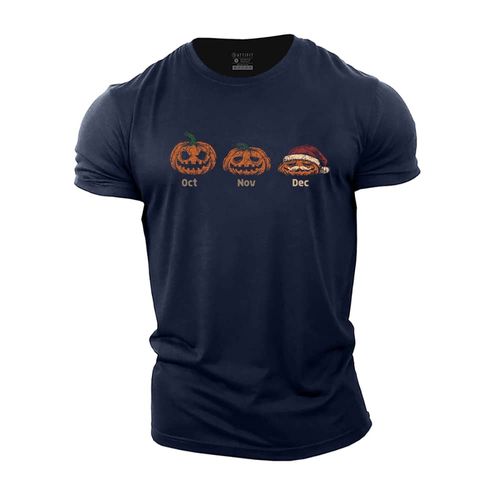 Pumpkin Santa Cotton T-Shirt