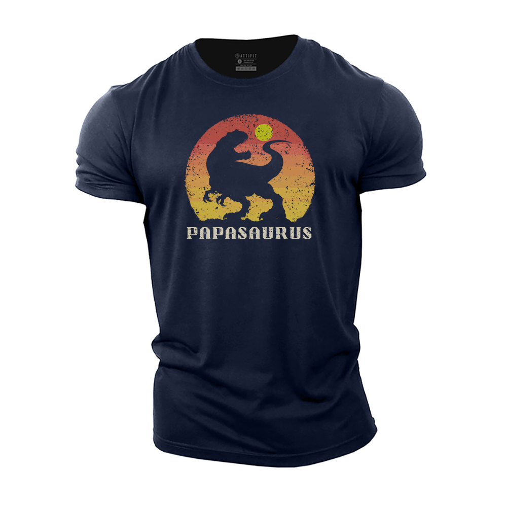 Papasaurus Cotton T-Shirt