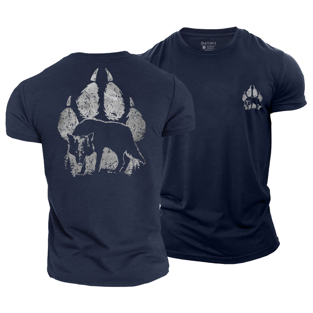 Wolf Paw Cotton T-Shirt