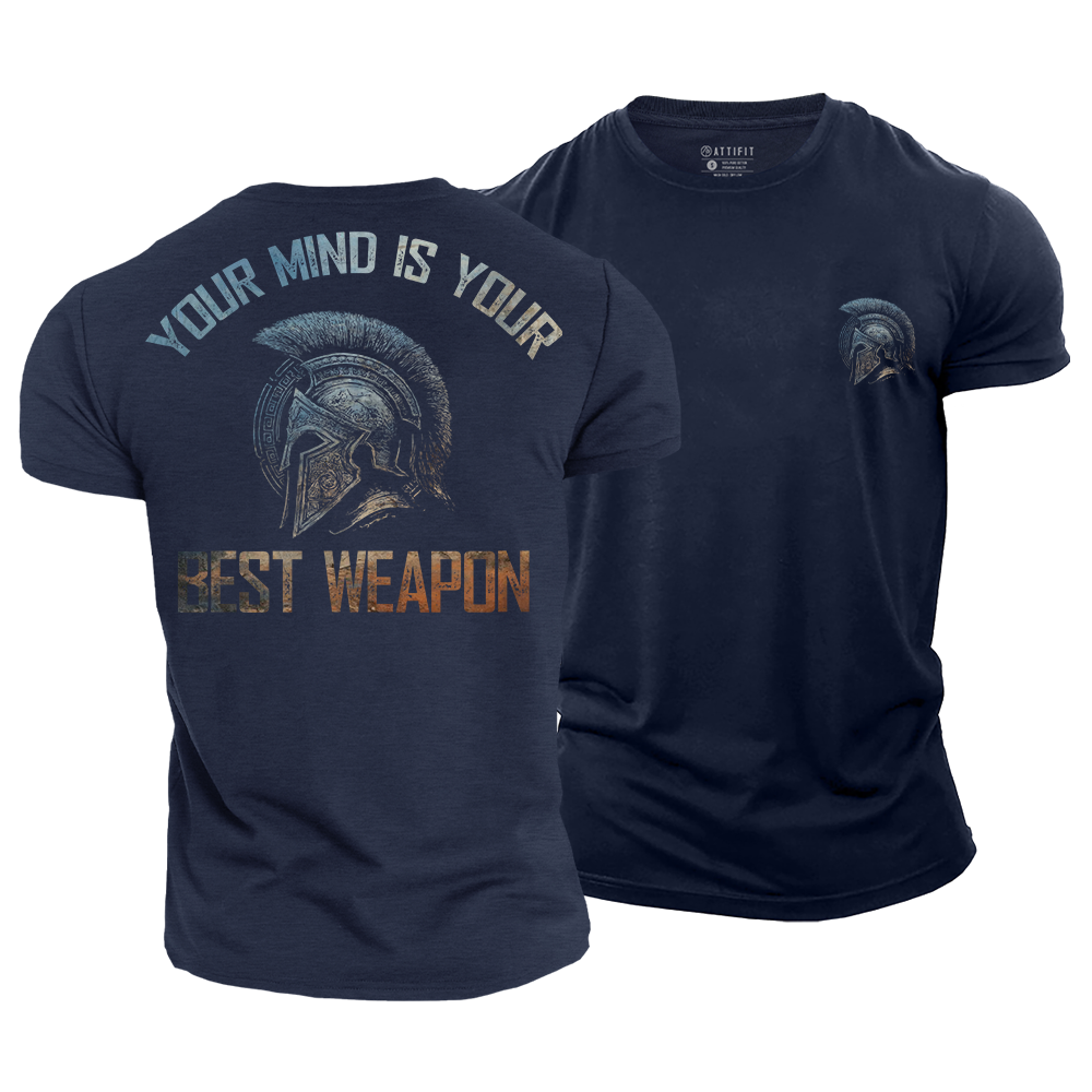 Mind over Battle Spartan Cotton T-Shirt
