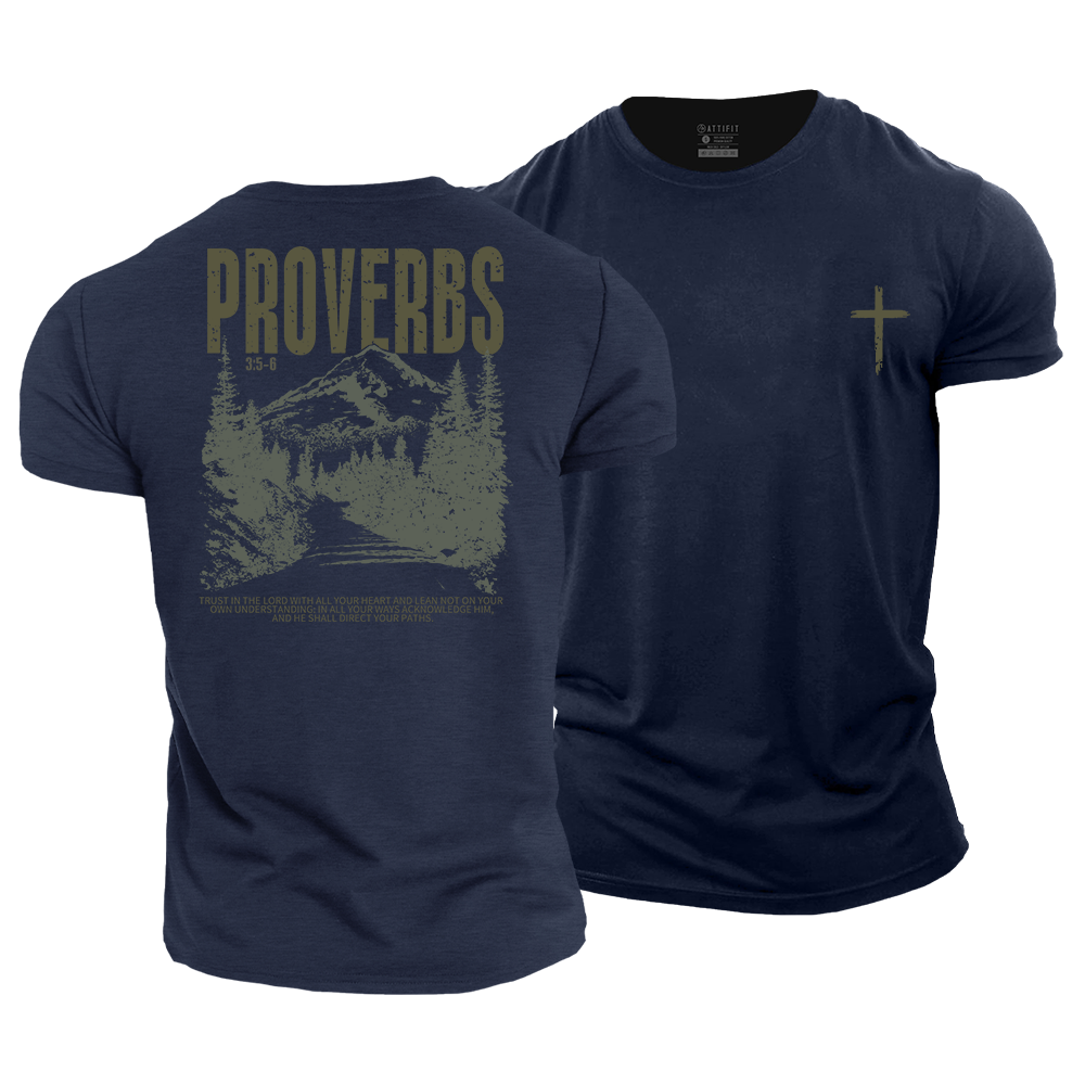 Proverbs 3:5-6 Cotton T-Shirt