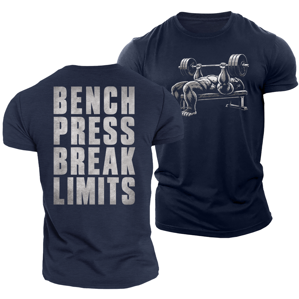 Gorilla Bench Press Cotton T-Shirt