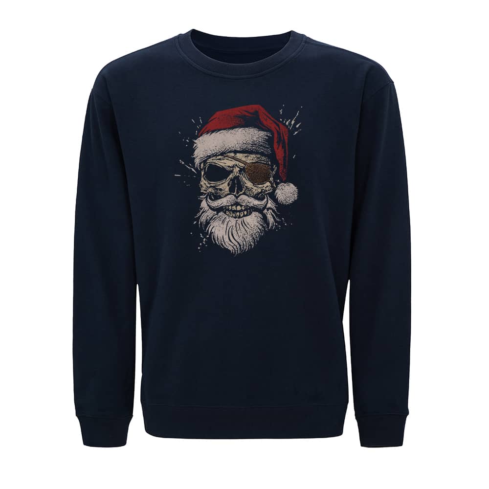 Christmas Pirate Skull Crewneck Sweatshirt