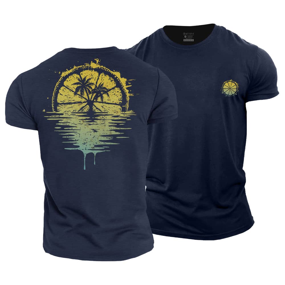 Lemon Reflection Cotton T-Shirt
