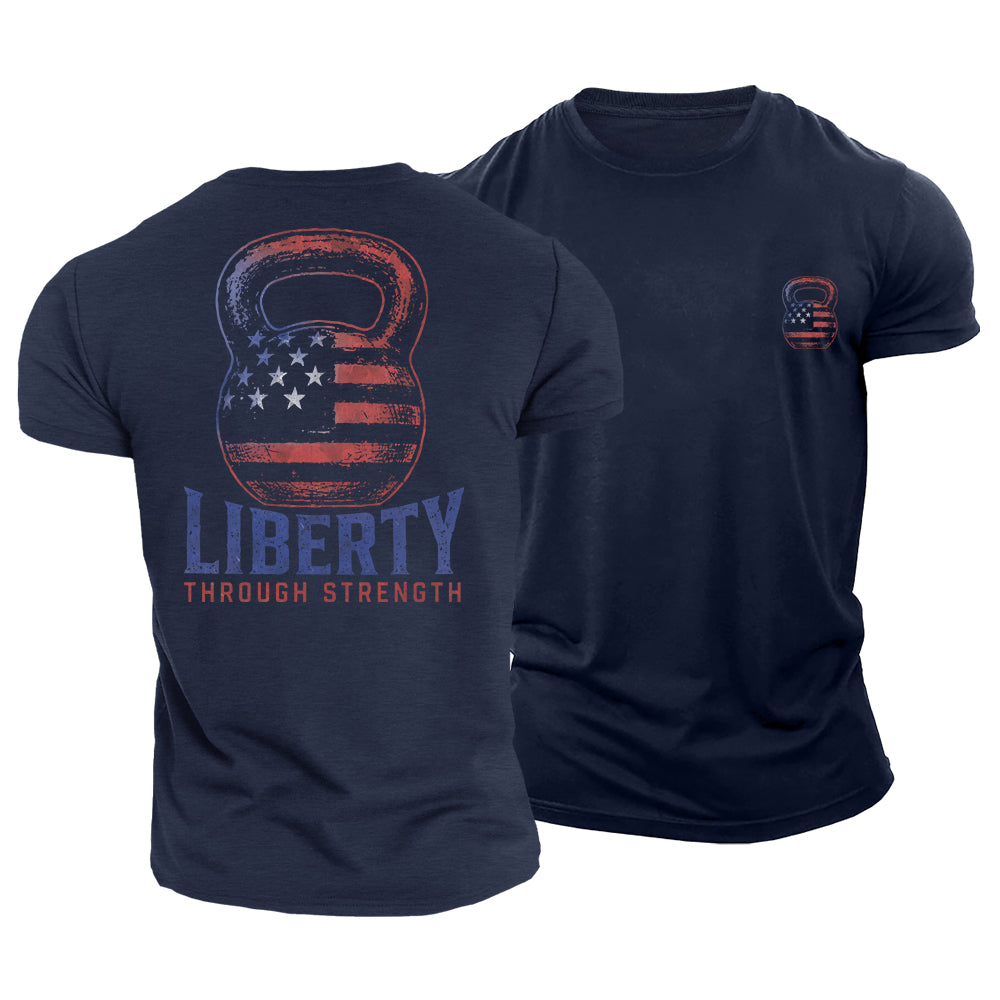 Liberty Through Strength Cotton T-Shirt