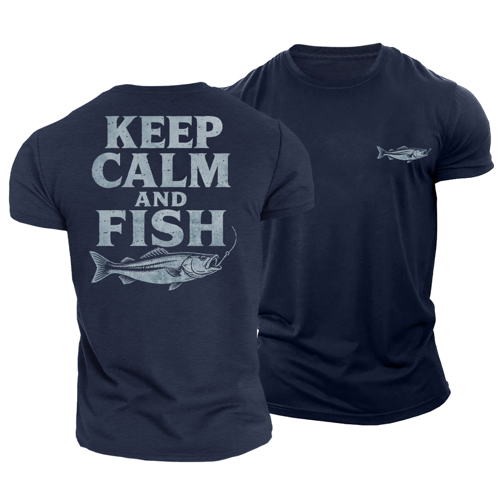 Hooked on Fishing Cotton T-Shirt