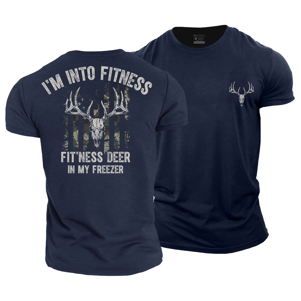 Fit'ness Deer in My Freezer Cotton T-Shirt