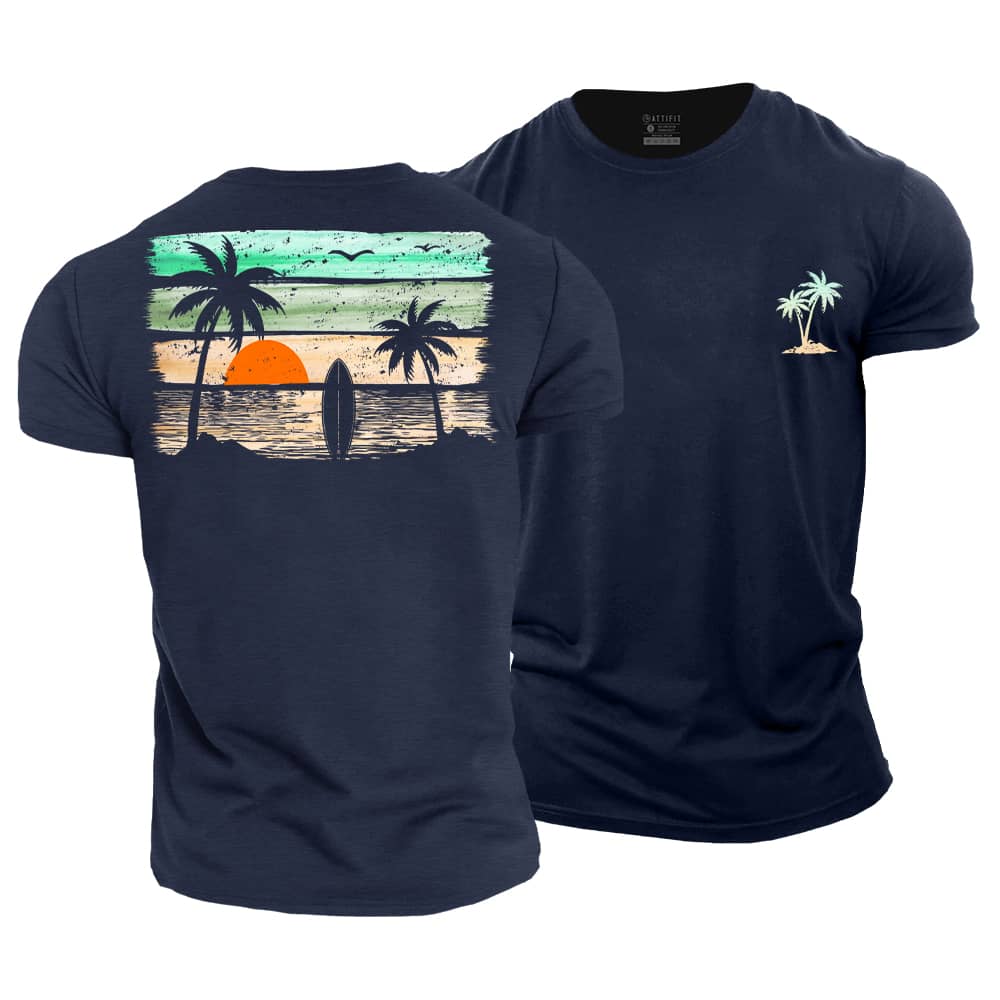 Sunny Seaside Cotton T-Shirt