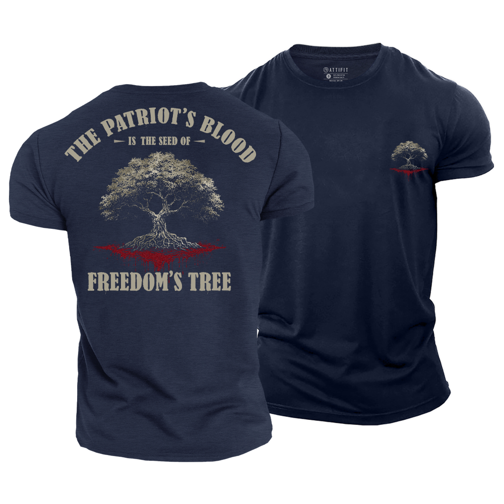 The Tree of Life - Patriotism Cotton T-Shirt