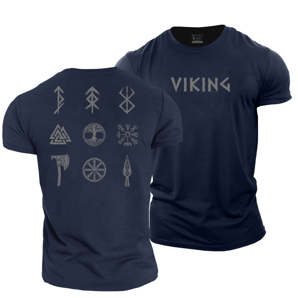 Viking Symbols Cotton T-Shirt