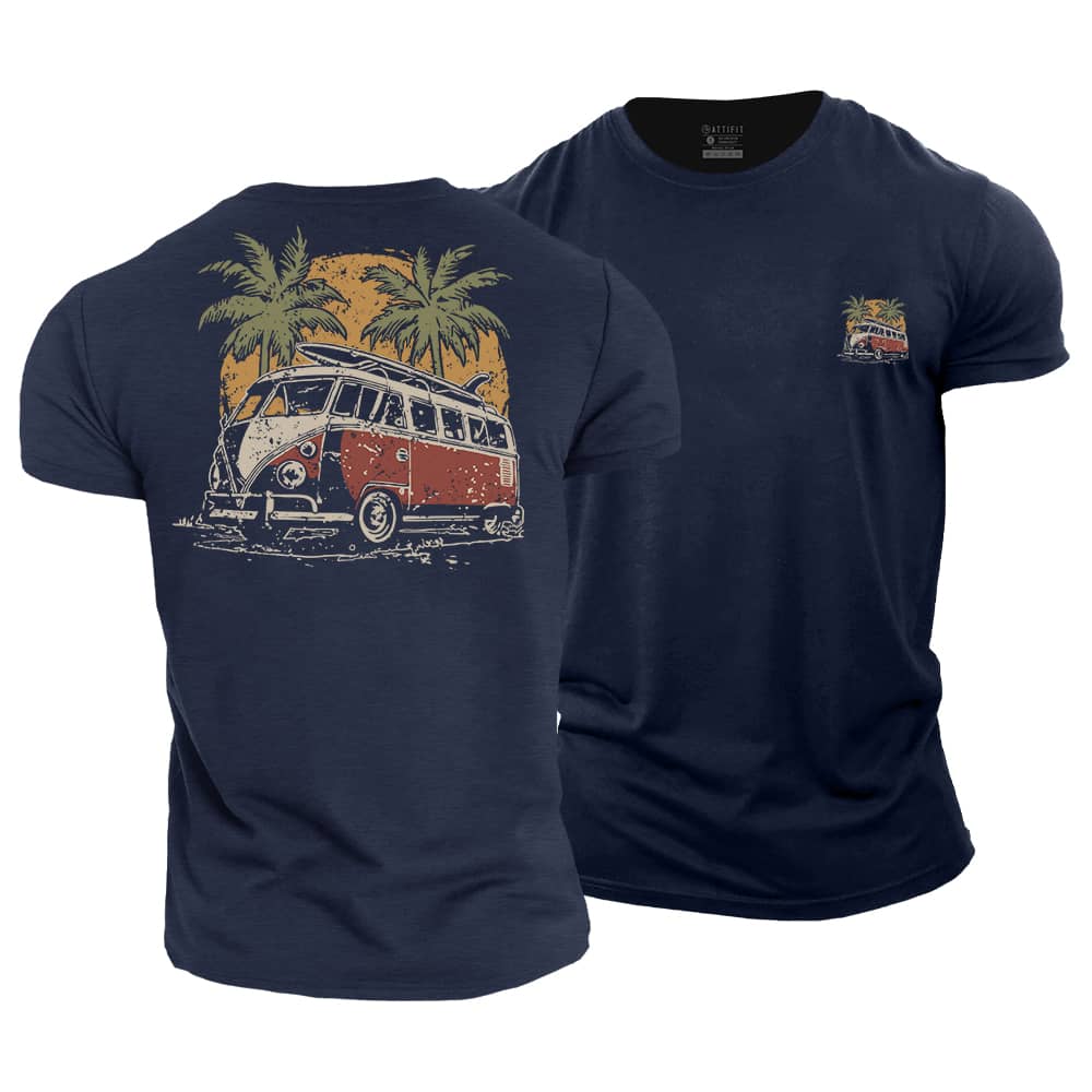 Bus Vacation Cotton T-Shirt