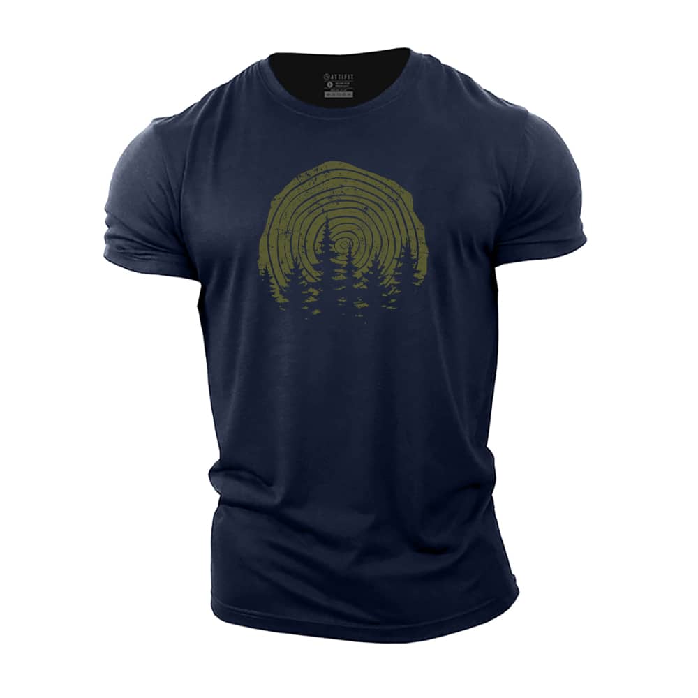 Growth Ring Forest Cotton T-Shirt