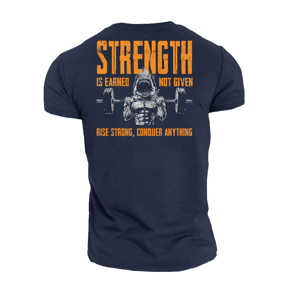 Rise Strong Conquer Anything Cotton T-Shirt