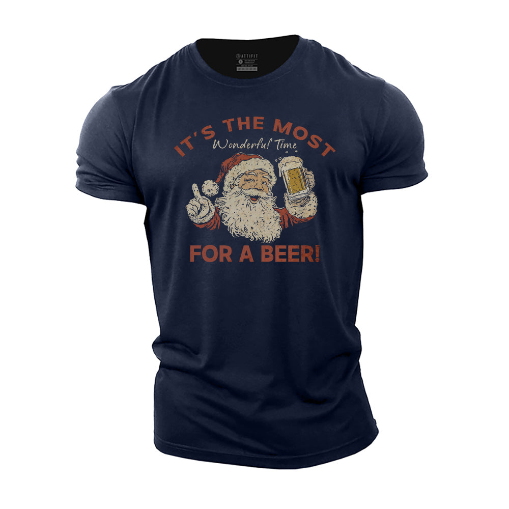 Wonderful Beer Time Cotton T-Shirt
