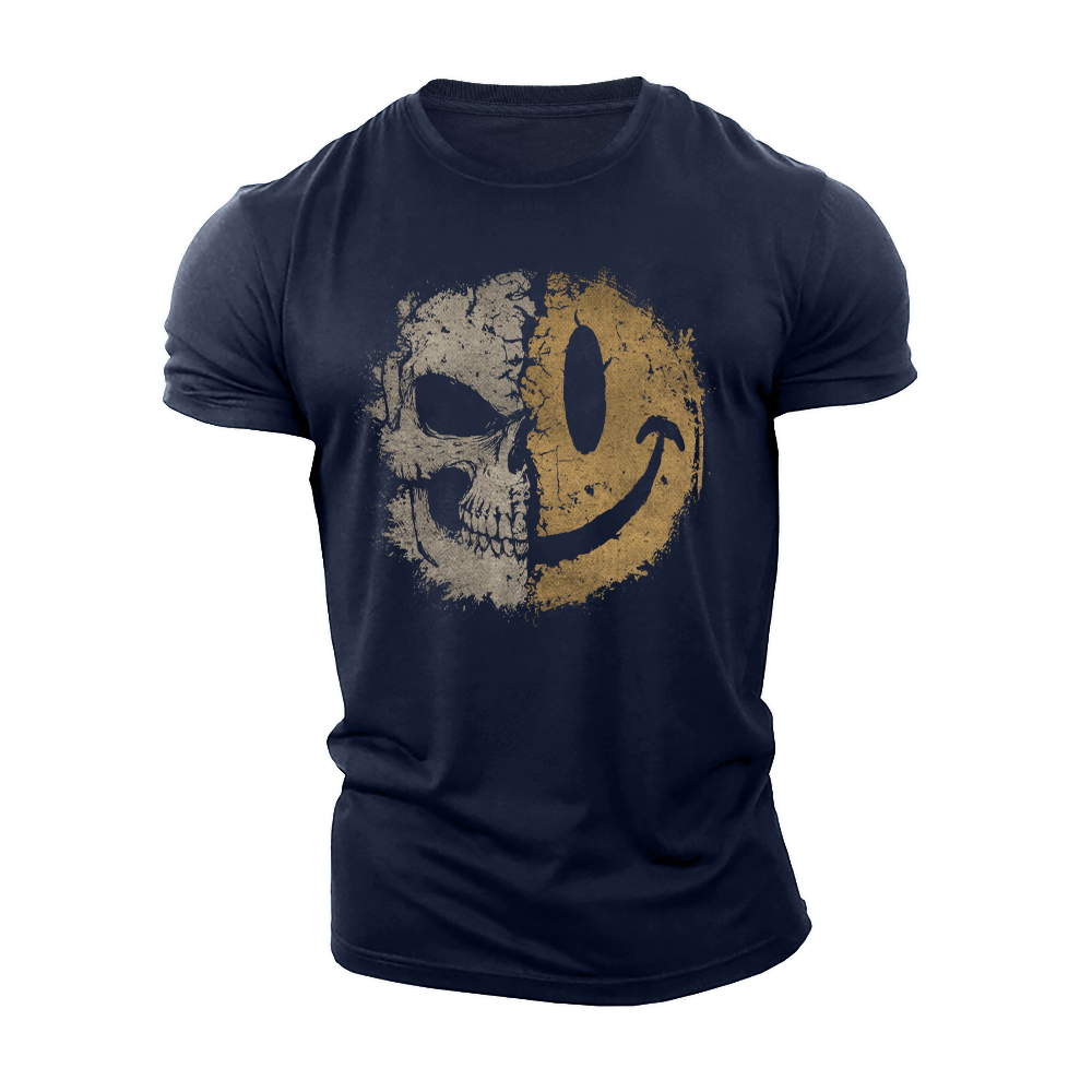 Dark Side Still Smiles Cotton T-Shirt
