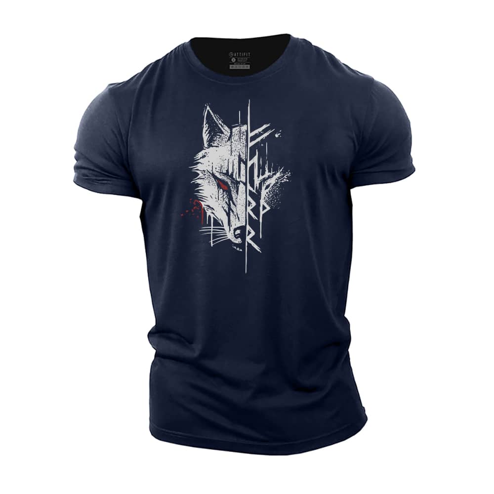 Viking Wolf Cotton T-shirt