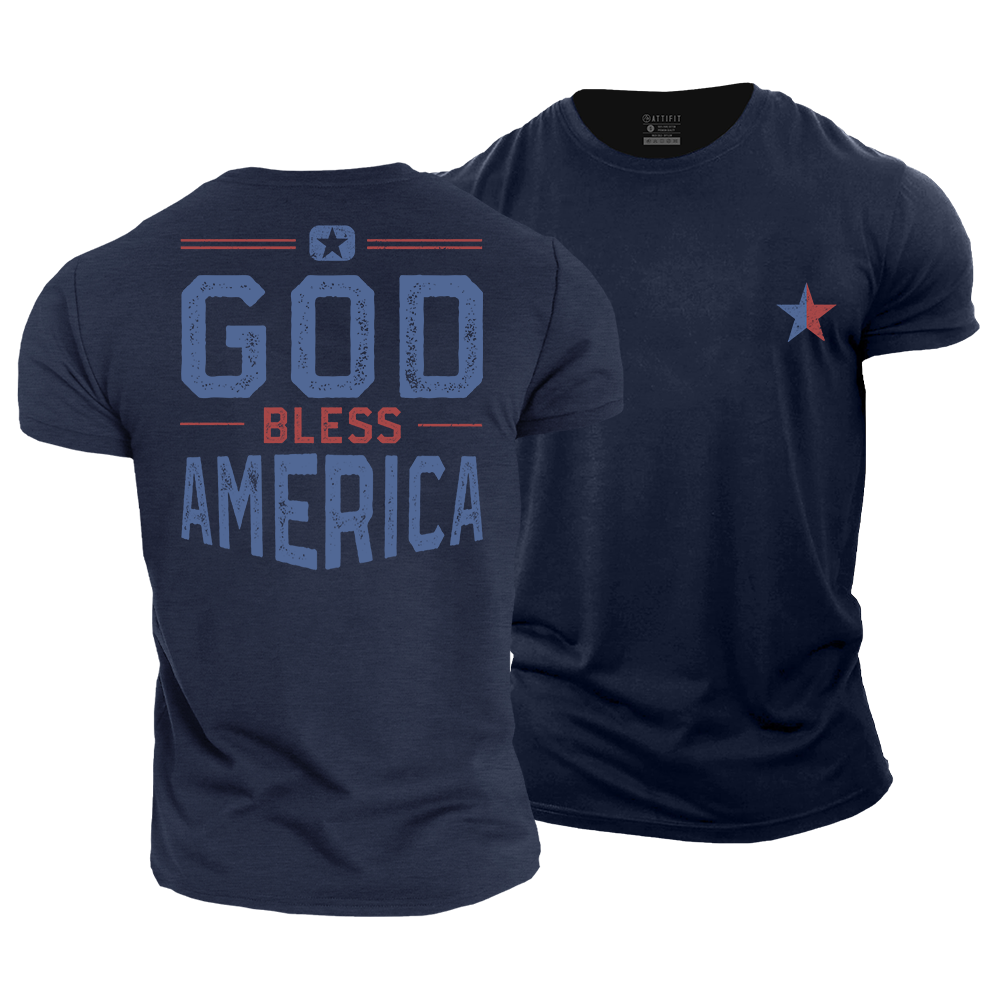 God Bless America Cotton T-Shirt