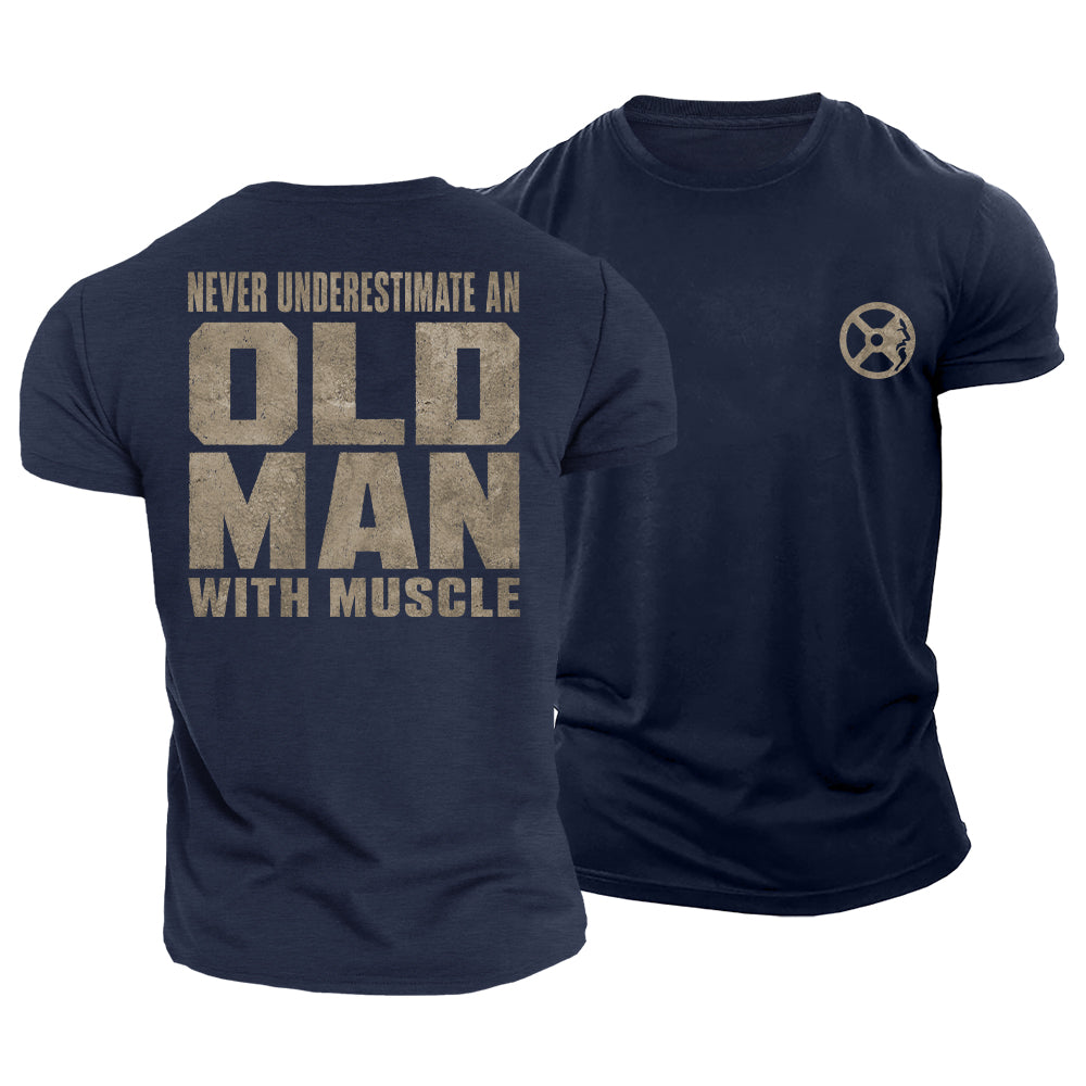 Old Man Muscle Cotton T-Shirt