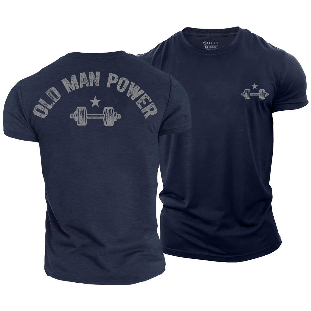 Old Man Power Cotton T-Shirt