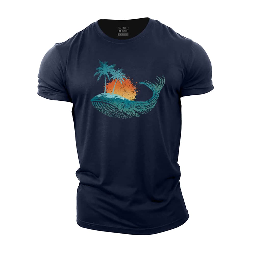 Whale Sea Cotton T-Shirt