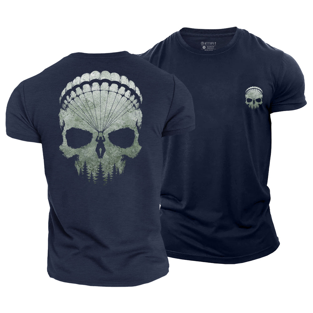 Adventure Skull Cotton T-Shirt