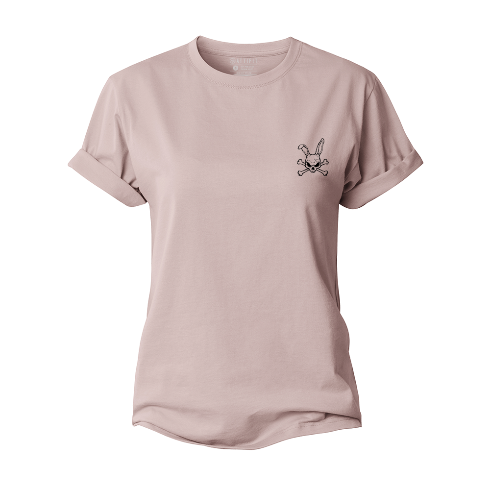 Skeleton Rabbit Women's Cotton T-Shirt
