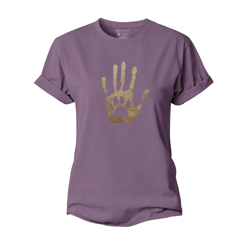 Human & Dog Women's Cotton T-Shirt