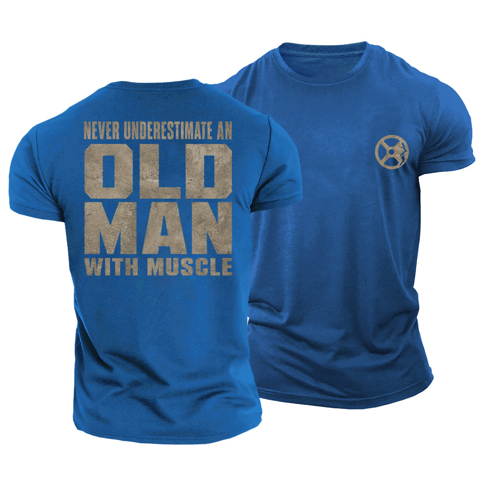Old Man Muscle Cotton T-Shirt
