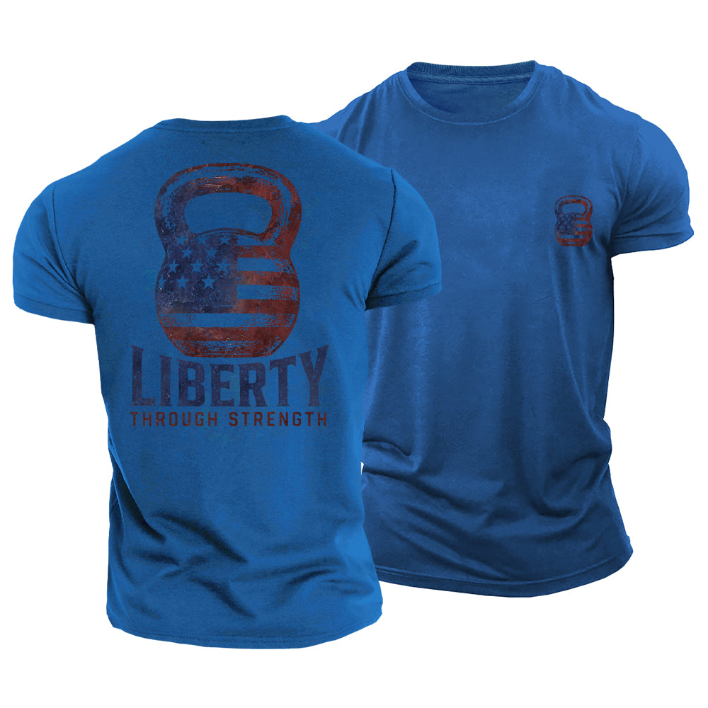 Liberty Through Strength Cotton T-Shirt