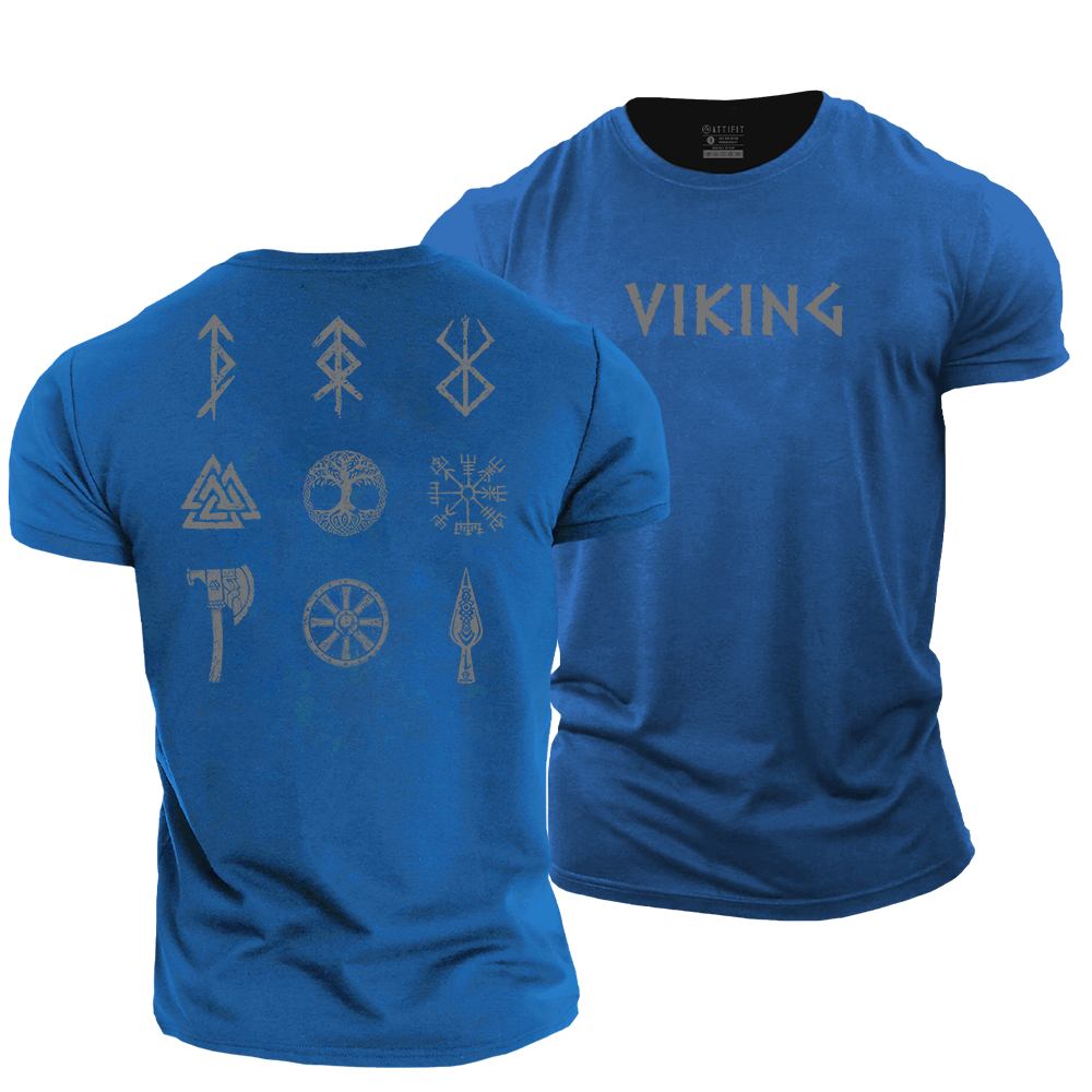 Viking Symbols Cotton T-Shirt