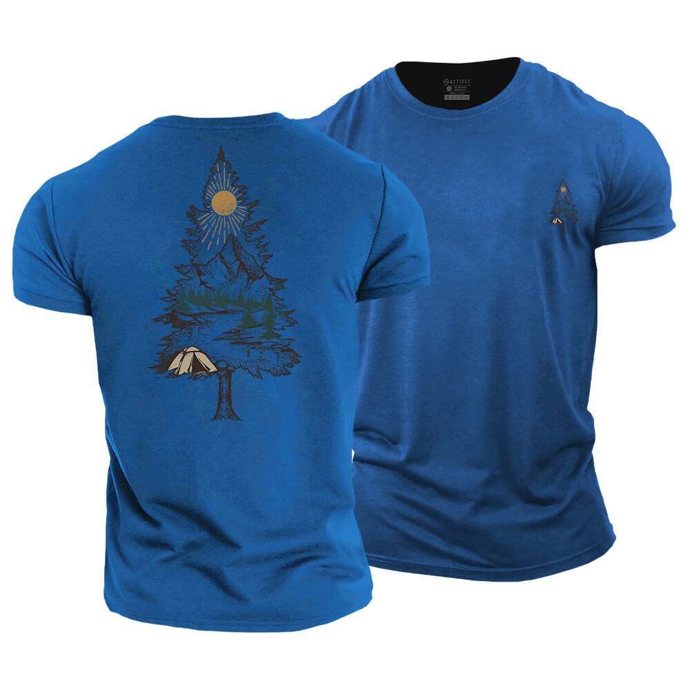 Tree Landscape Cotton T-Shirt