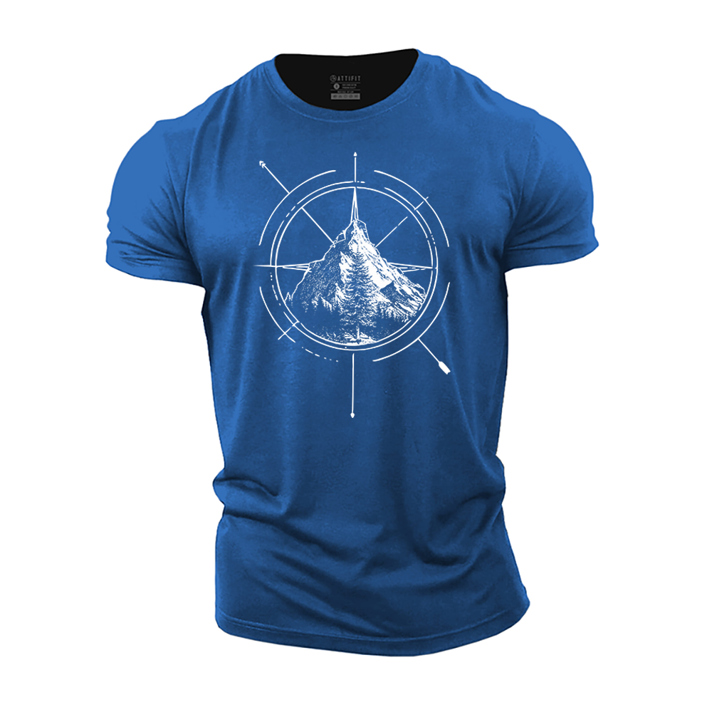 Compass Landscape Cotton T-Shirt