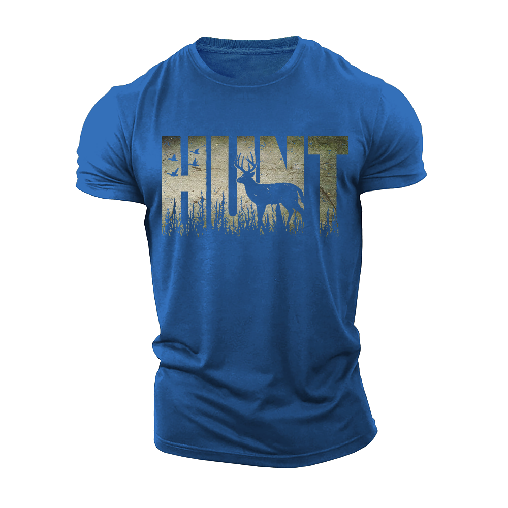 Deer Shadow Hunt Cotton T-Shirt