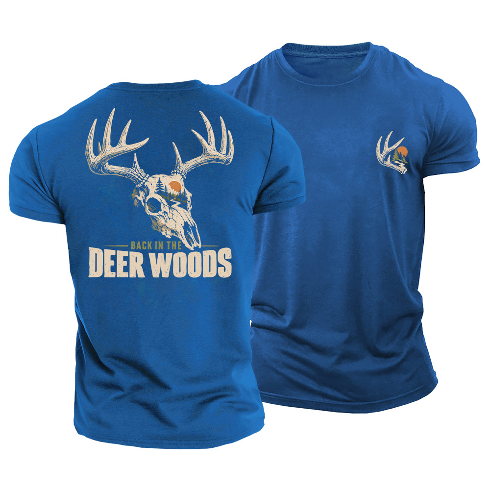 Back In Deer Woods Cotton T-Shirt