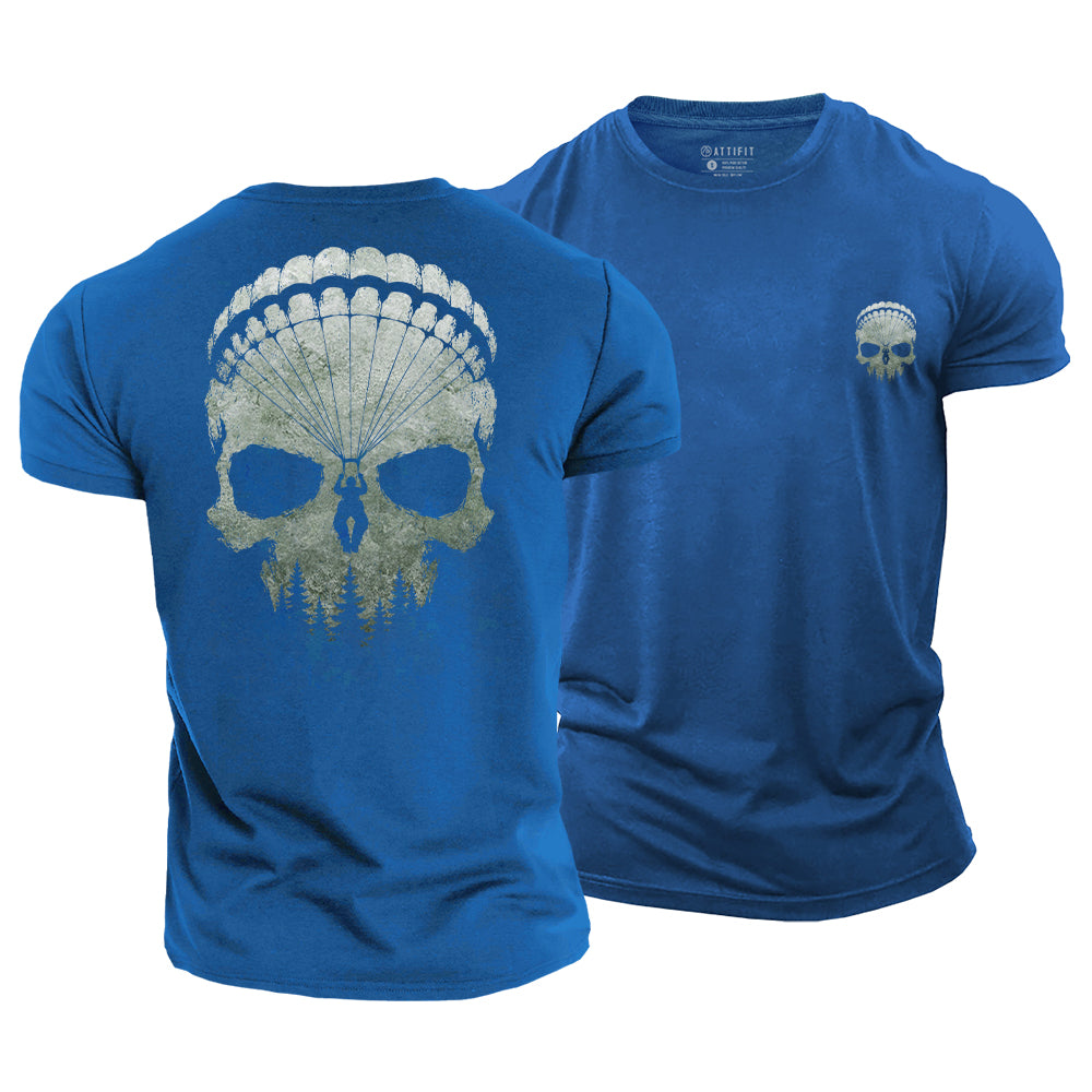 Adventure Skull Cotton T-Shirt