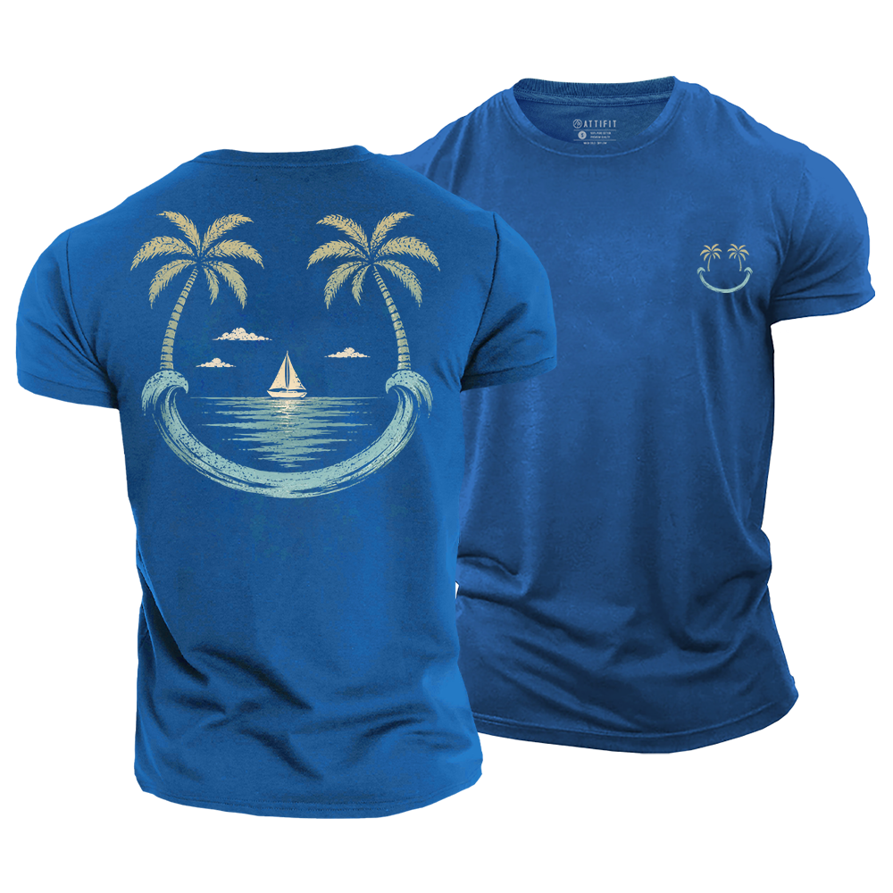 Coastal Good Vibes Cotton T-Shirt