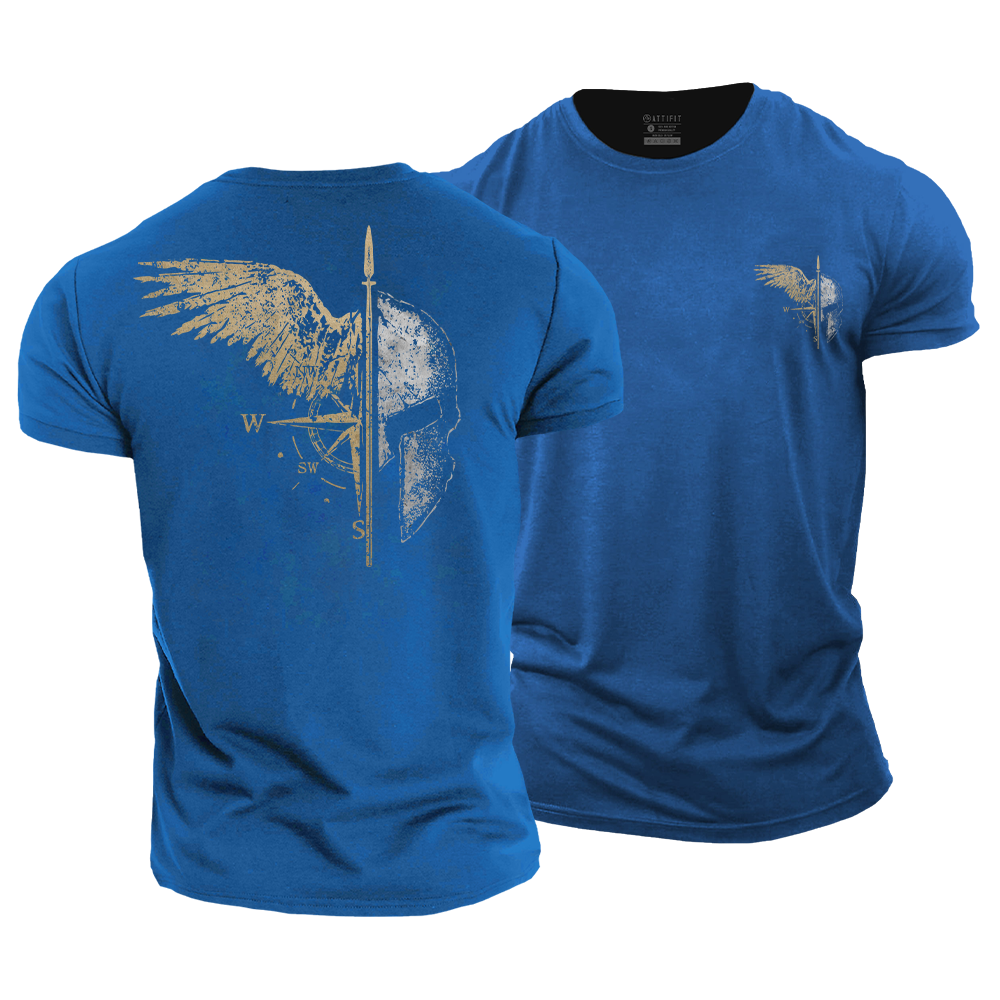 Spartan Warrior Wing Cotton T-Shirt