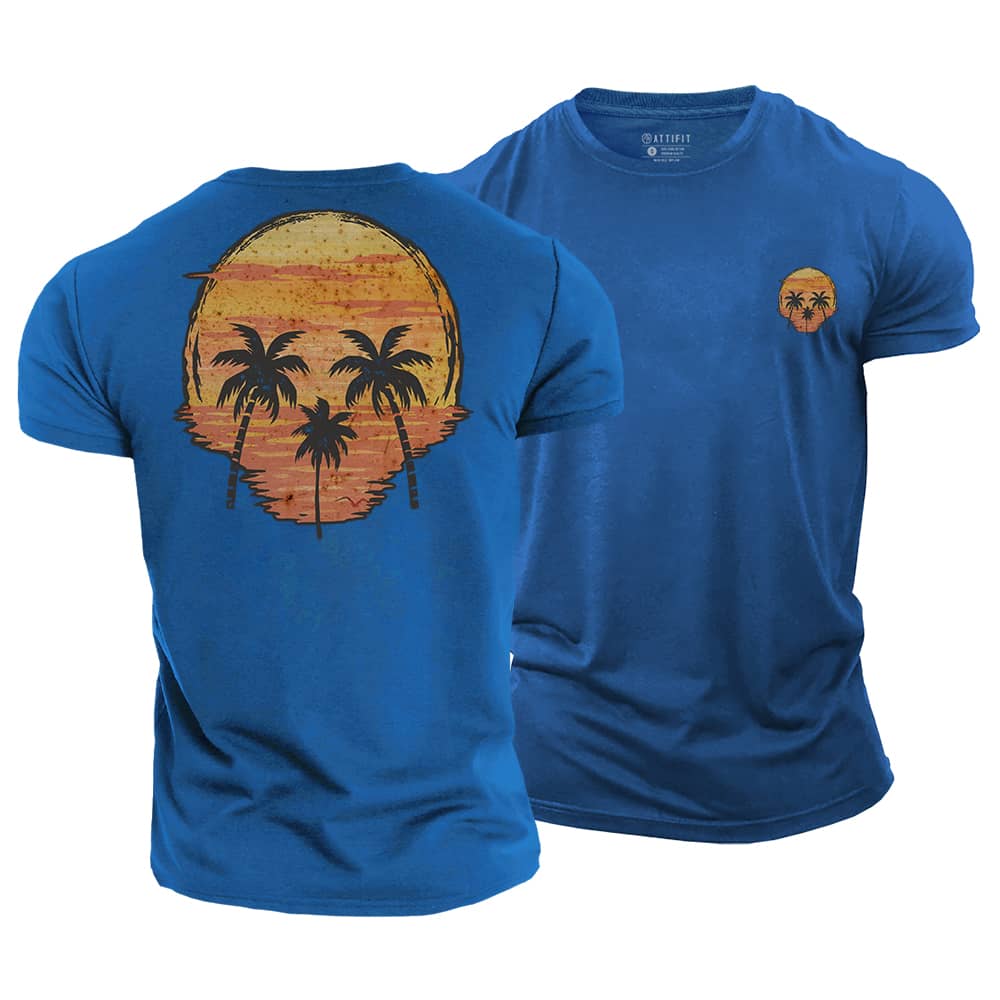 Skull Palm Cotton T-Shirt
