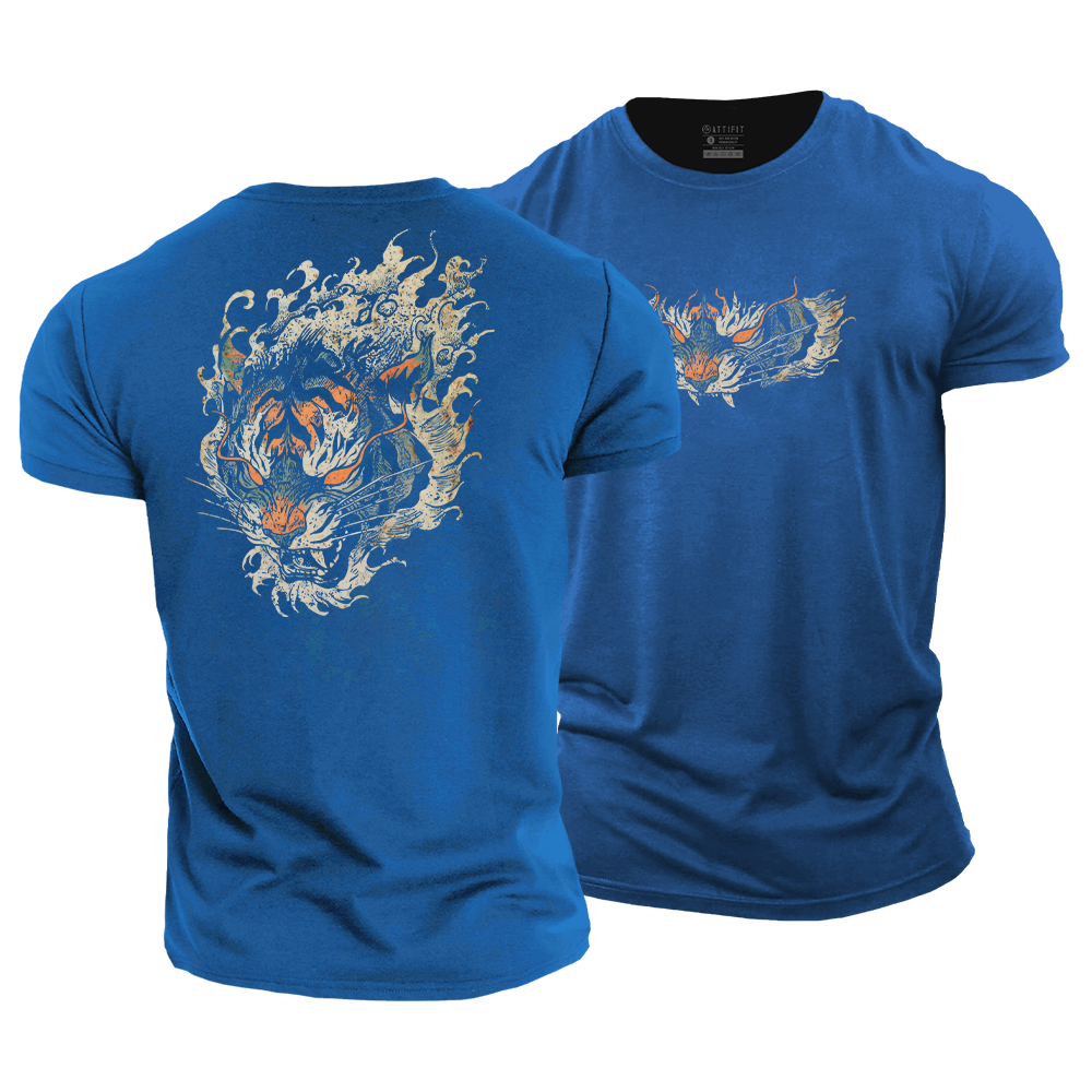 Tiger Ukiyo-E Cotton T-Shirt