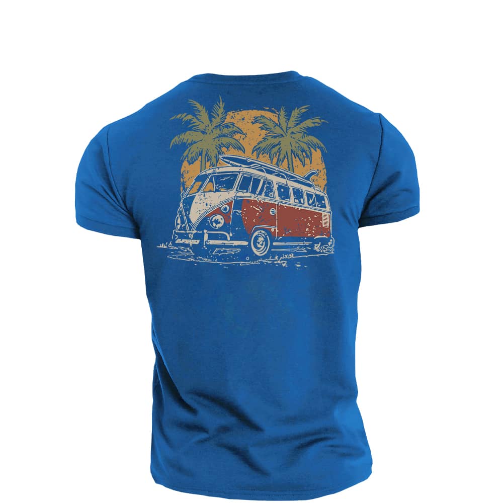 Bus Vacation Cotton T-Shirt
