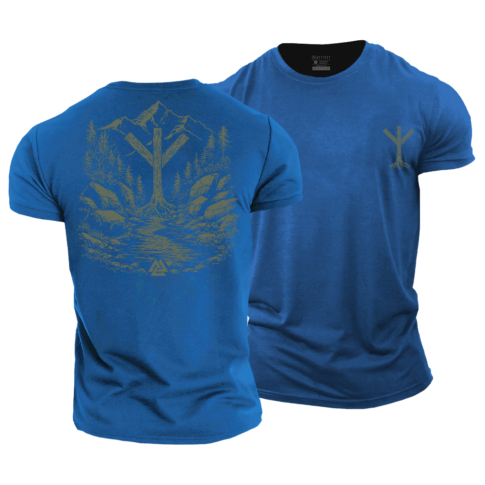 Viking Protection Rune Cotton T-Shirt