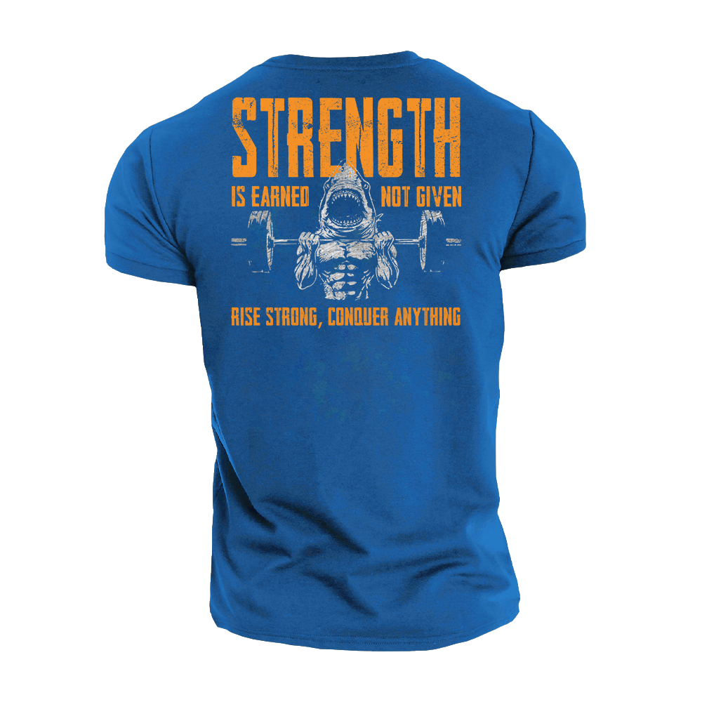 Rise Strong Conquer Anything Cotton T-Shirt